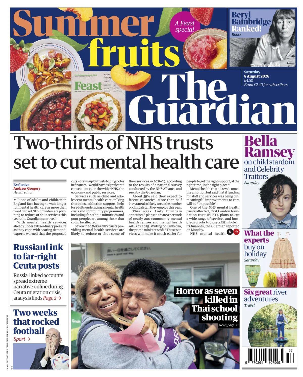 The Guardian front page