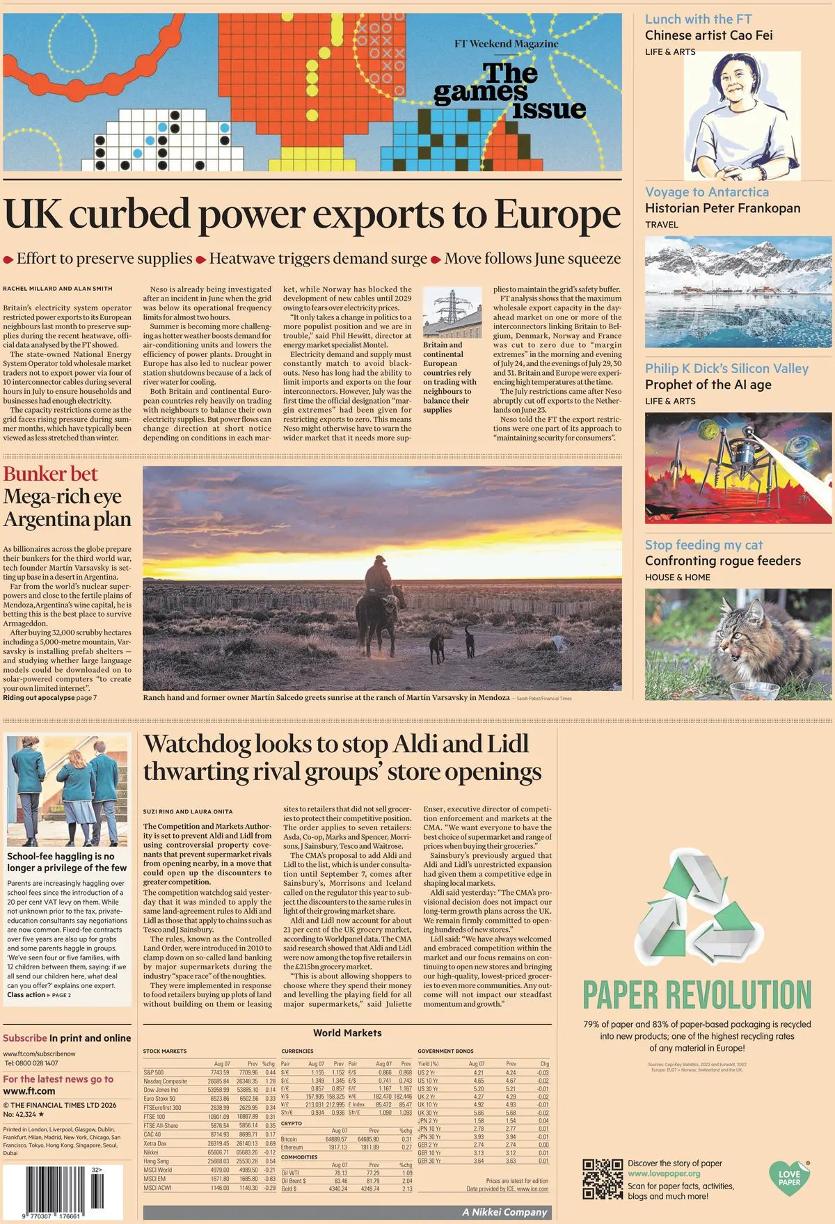 Financial Times front page